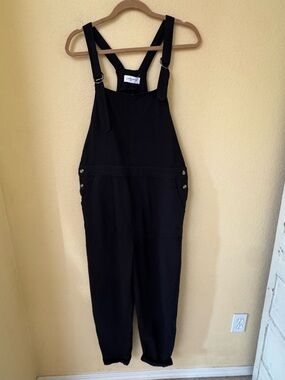 Carly Jean Los Angeles Black Overalls Size Large